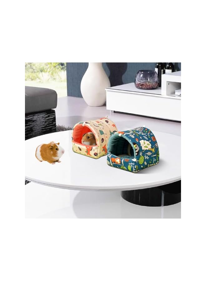 2 Pack Hamste Beds, Small Animal Hideaway Cage Accessories, Mini Cotton Nest for Dwarf Rabbits Chinchillas Hamsters Hedgehogs Ferrets - Image 5